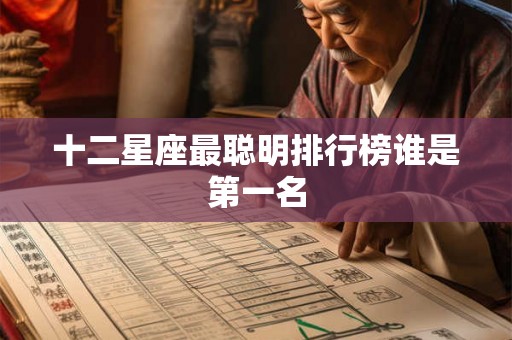 十二星座最聪明排行榜谁是第一名