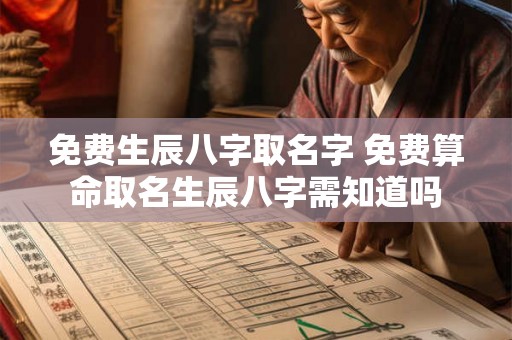 免费生辰八字取名字 免费算命取名生辰八字需知道吗