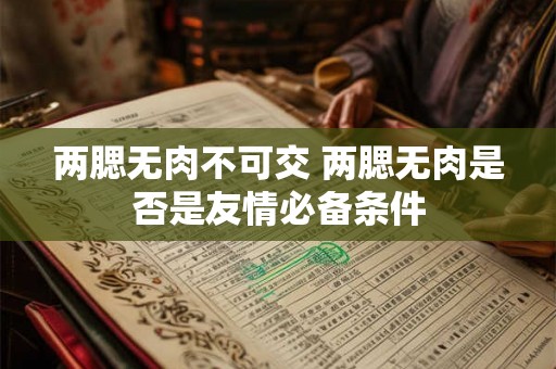 两腮无肉不可交 两腮无肉是否是友情必备条件 两腮无肉不可交 两腮无肉是否是友情必备条件