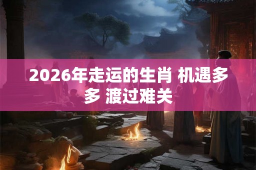 2026年走运的生肖 机遇多多 渡过难关