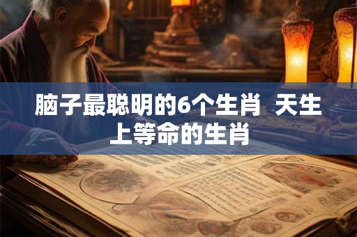 脑子最聪明的6个生肖 天生上等命的生肖 脑子最聪明的6个生肖 天生上等命的生肖