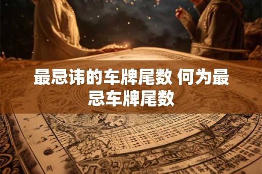 最忌讳的车牌尾数 何为最忌车牌尾数