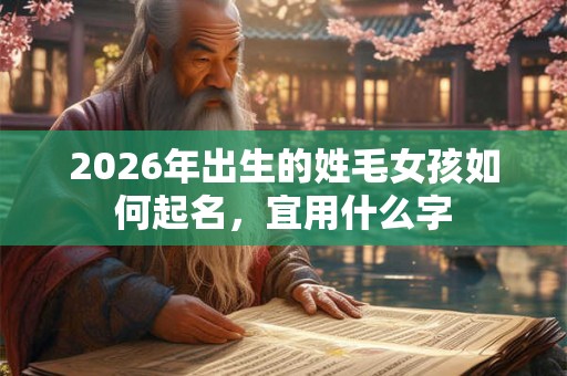 2026年出生的姓毛女孩如何起名，宜用什么字