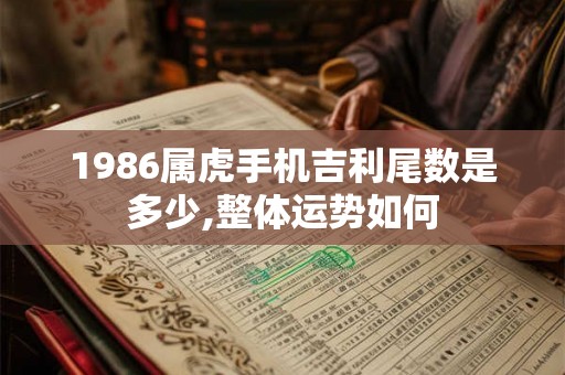 1986属虎手机吉利尾数是多少,整体运势如何