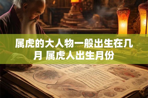 属虎的大人物一般出生在几月 属虎人出生月份