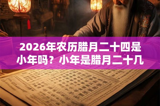 2026年农历腊月二十四是小年吗？小年是腊月二十几？