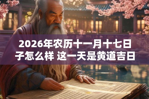 2026年农历十一月十七日子怎么样 这一天是黄道吉日吗