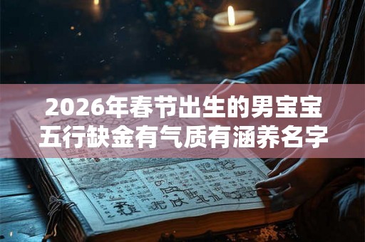 2026年春节出生的男宝宝五行缺金有气质有涵养名字大全