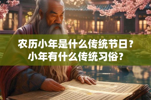 农历小年是什么传统节日?小年有什么传统习俗? 农历小年是什么传统节日?小年有什么传统习俗?