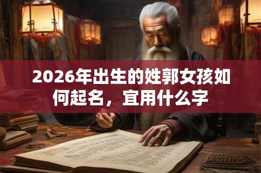 2026年出生的姓郭女孩如何起名，宜用什么字