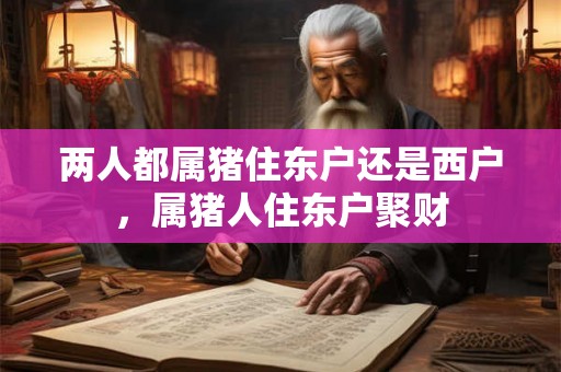 两人都属猪住东户还是西户，属猪人住东户聚财