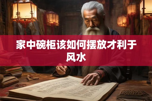 家中碗柜该如何摆放才利于风水