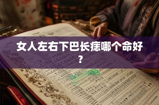 女人左右下巴长痣哪个命好？