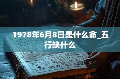 1978年6月8日是什么命_五行缺什么