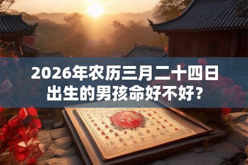2026年农历三月二十四日出生的男孩命好不好？