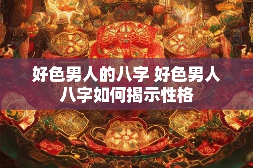 好色男人的八字 好色男人八字如何揭示性格