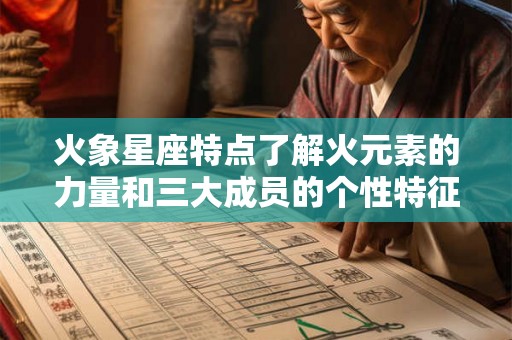 火象星座特点了解火元素的力量和三大成员的个性特征