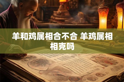 羊和鸡属相合不合 羊鸡属相相克吗