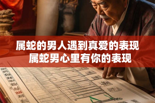 属蛇的男人遇到真爱的表现  属蛇男心里有你的表现