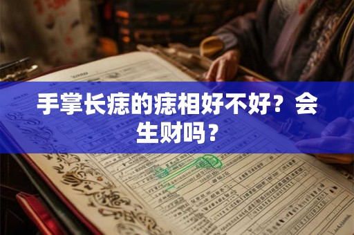 手掌长痣的痣相好不好？会生财吗？