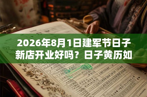 2026年8月1日建军节日子新店开业好吗？日子黄历如何？