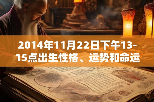 2014年11月22日下午13-15点出生性格、运势和命运