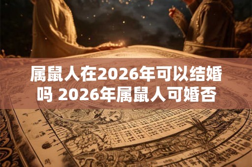 属鼠人在2026年可以结婚吗 2026年属鼠人可婚否