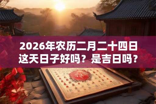 2026年农历二月二十四日这天日子好吗？是吉日吗？