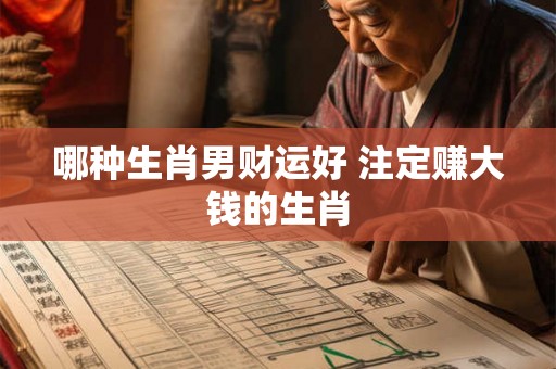 哪种生肖男财运好 注定赚大钱的生肖
