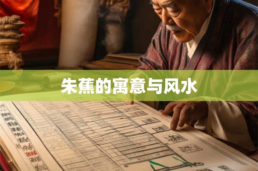 朱蕉的寓意与风水