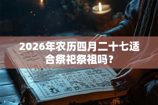 2026年农历四月二十七适合祭祀祭祖吗? 2026年农历四月二十七适合祭祀祭祖吗?