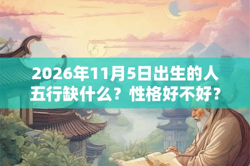 2026年11月5日出生的人五行缺什么？性格好不好？