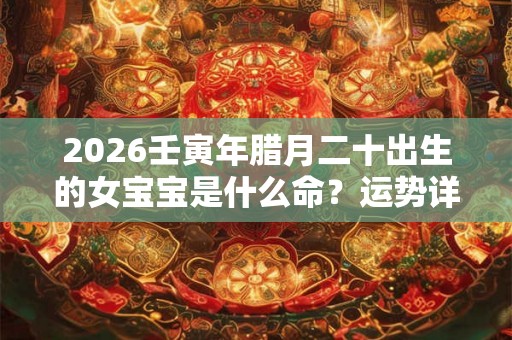 2026壬寅年腊月二十出生的女宝宝是什么命？运势详解