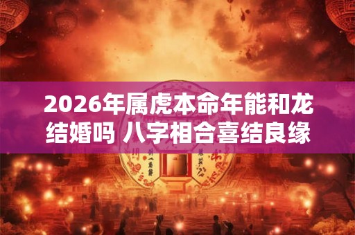 2026年属虎本命年能和龙结婚吗 八字相合喜结良缘