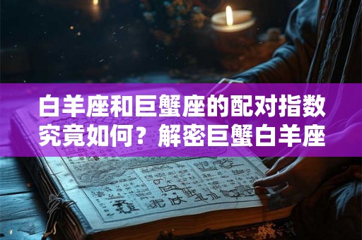 白羊座和巨蟹座的配对指数究竟如何?解密巨蟹白羊座配对指数 白羊座和巨蟹座的配对指数究竟如何?解密巨蟹白羊座配对指数