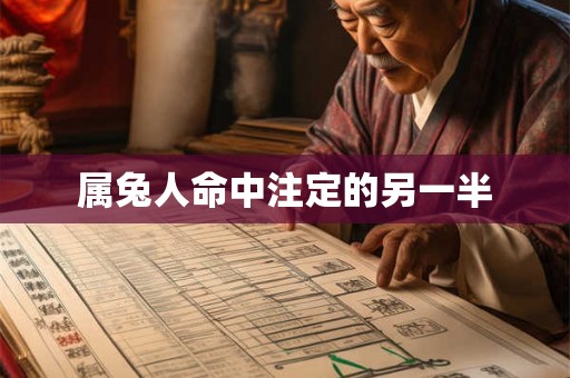 属兔人命中注定的另一半