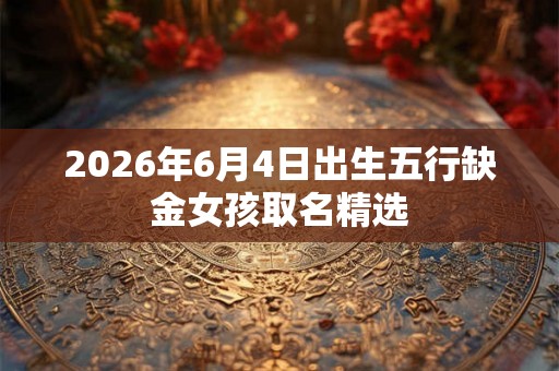 2026年6月4日出生五行缺金女孩取名精选 2026年6月4日出生五行缺金女孩取名精选