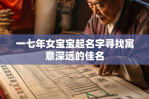 一七年女宝宝起名字寻找寓意深远的佳名