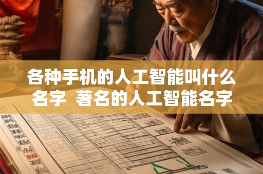 各种手机的人工智能叫什么名字  著名的人工智能名字