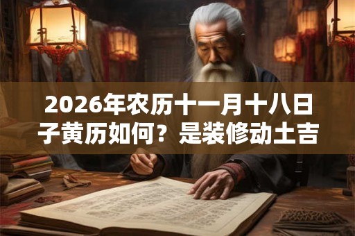 2026年农历十一月十八日子黄历如何？是装修动土吉日吗？