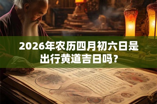 2026年农历四月初六日是出行黄道吉日吗？