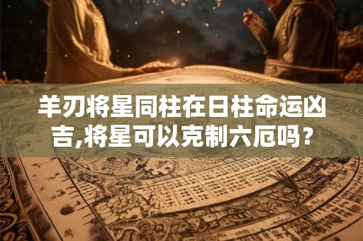 羊刃将星同柱在日柱命运凶吉,将星可以克制六厄吗？