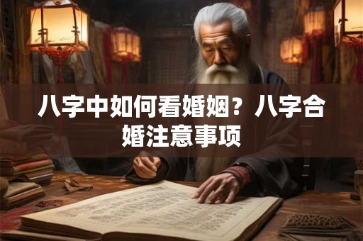 八字中如何看婚姻？八字合婚注意事项