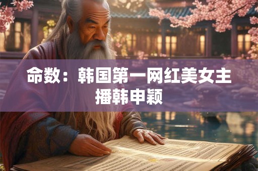 命数：韩国第一网红美女主播韩申颖