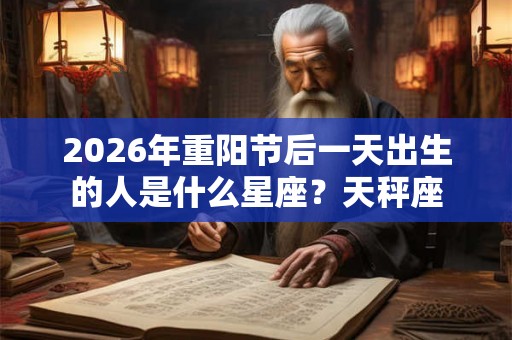 2026年重阳节后一天出生的人是什么星座？天秤座