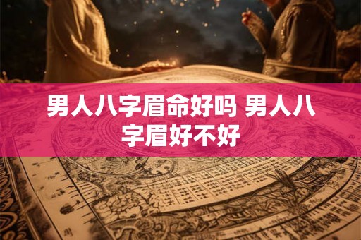 男人八字眉命好吗 男人八字眉好不好