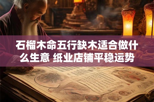 石榴木命五行缺木适合做什么生意 纸业店铺平稳运势