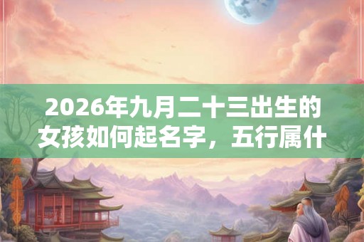 2026年九月二十三出生的女孩如何起名字,五行属什么 2026年九月二十三出生的女孩如何起名字,五行属什么