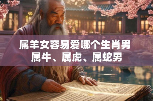 属羊女容易爱哪个生肖男 属牛、属虎、属蛇男 属羊女容易爱哪个生肖男 属牛、属虎、属蛇男