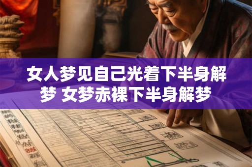 女人梦见自己光着下半身解梦 女梦赤裸下半身解梦